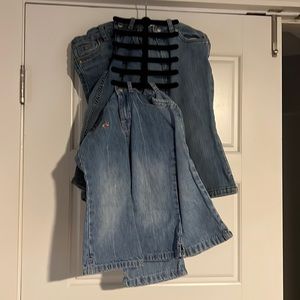 $9 ADD ON Gap patchwork embroidered jeans size 2T 18-24 floral